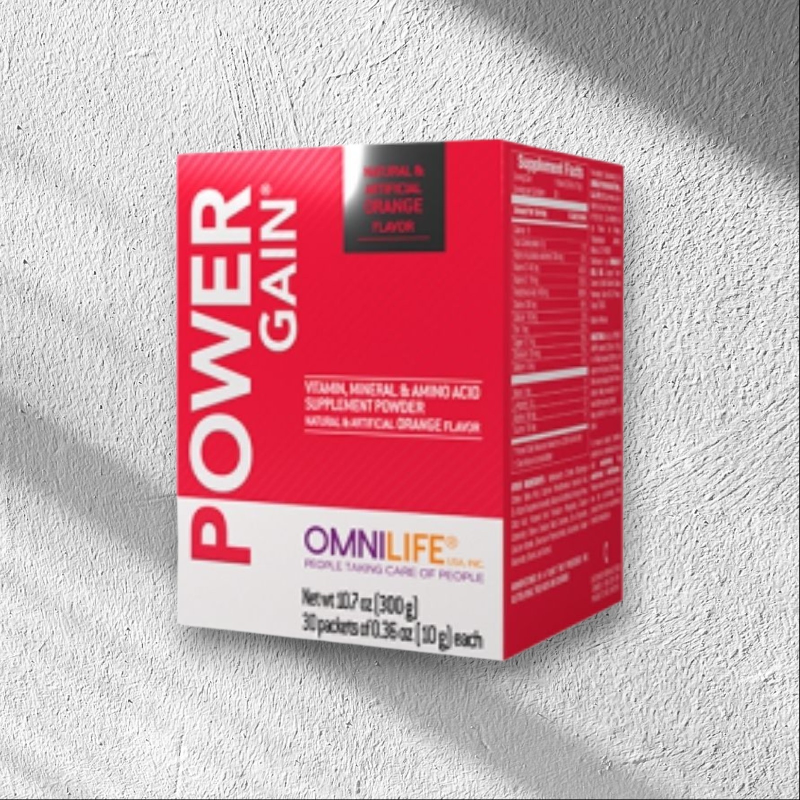 power gain OMNILIFE. Caja con 30 sobres 300 g