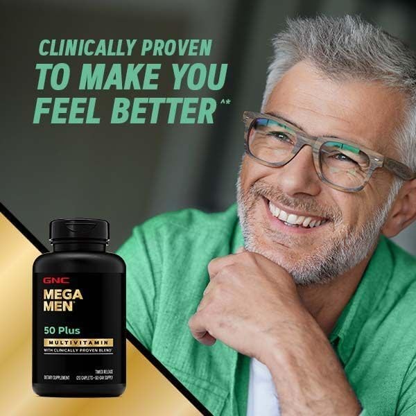GNC Mega Men 50 Plus Multivitamin 60 tablets