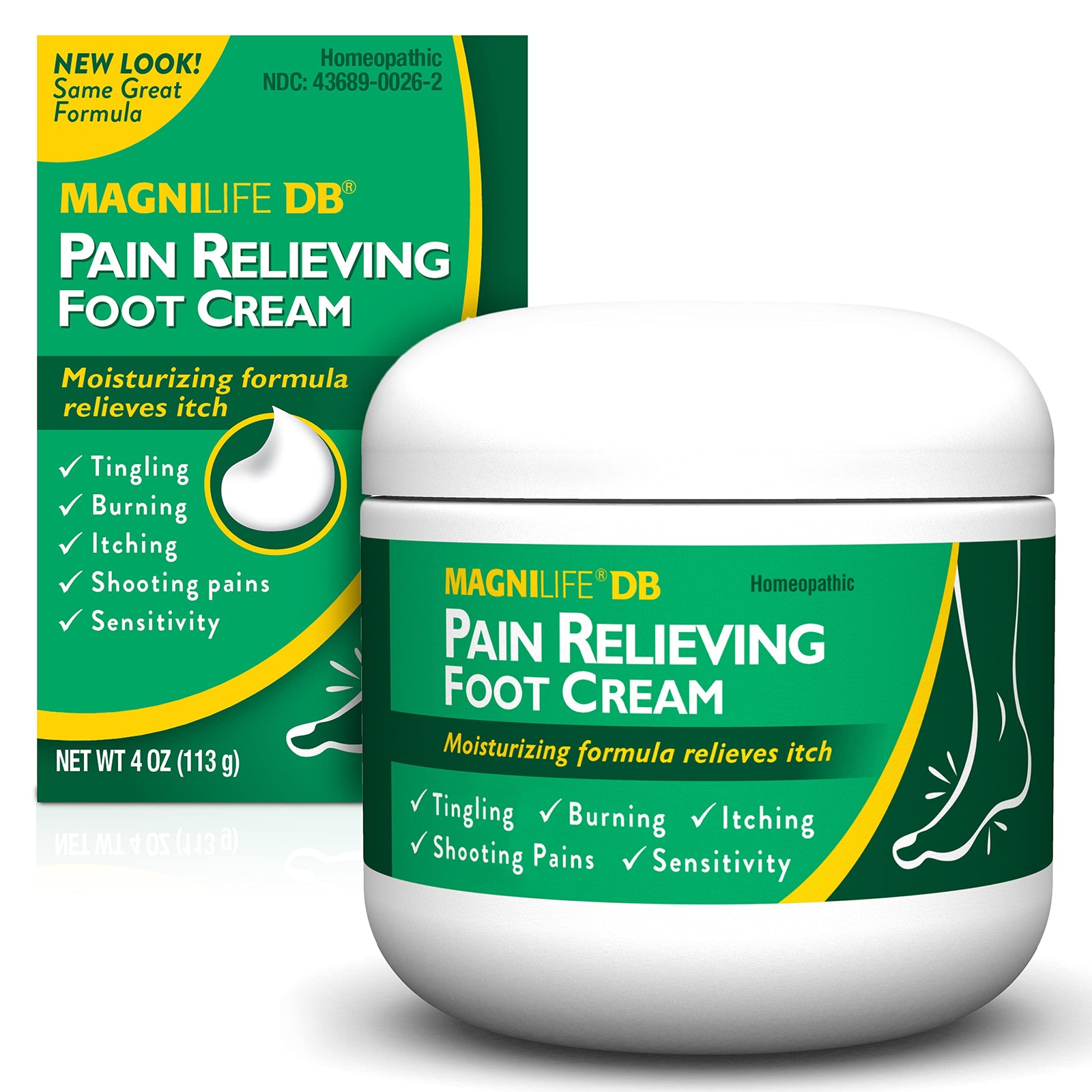 MagniLife DB Foot Cream, Calming Relief for Burning, Tingling, Shooting Stab…