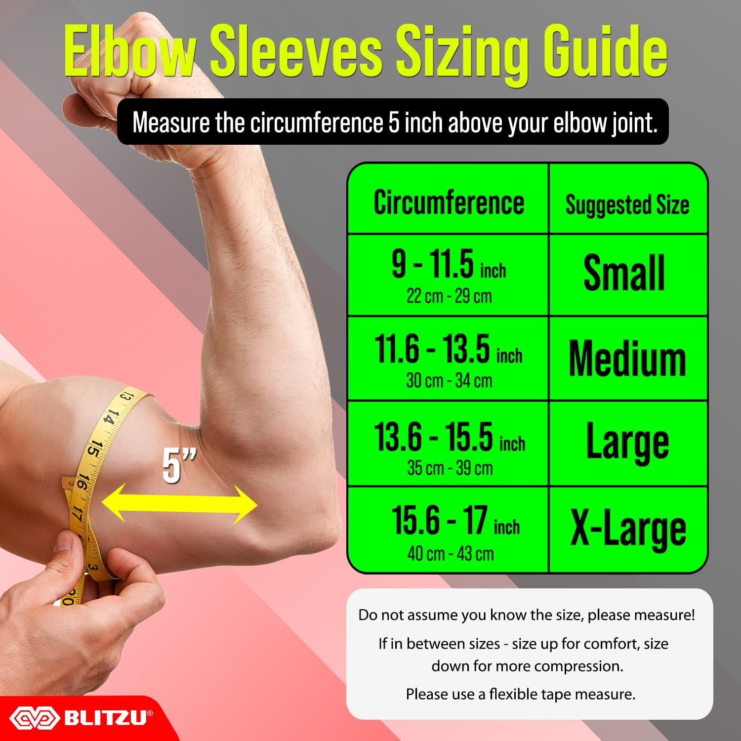 Elbow Compression Sleeve 2 Pack – Tennis & Golf Pain Relief Brace for Tendonitis
