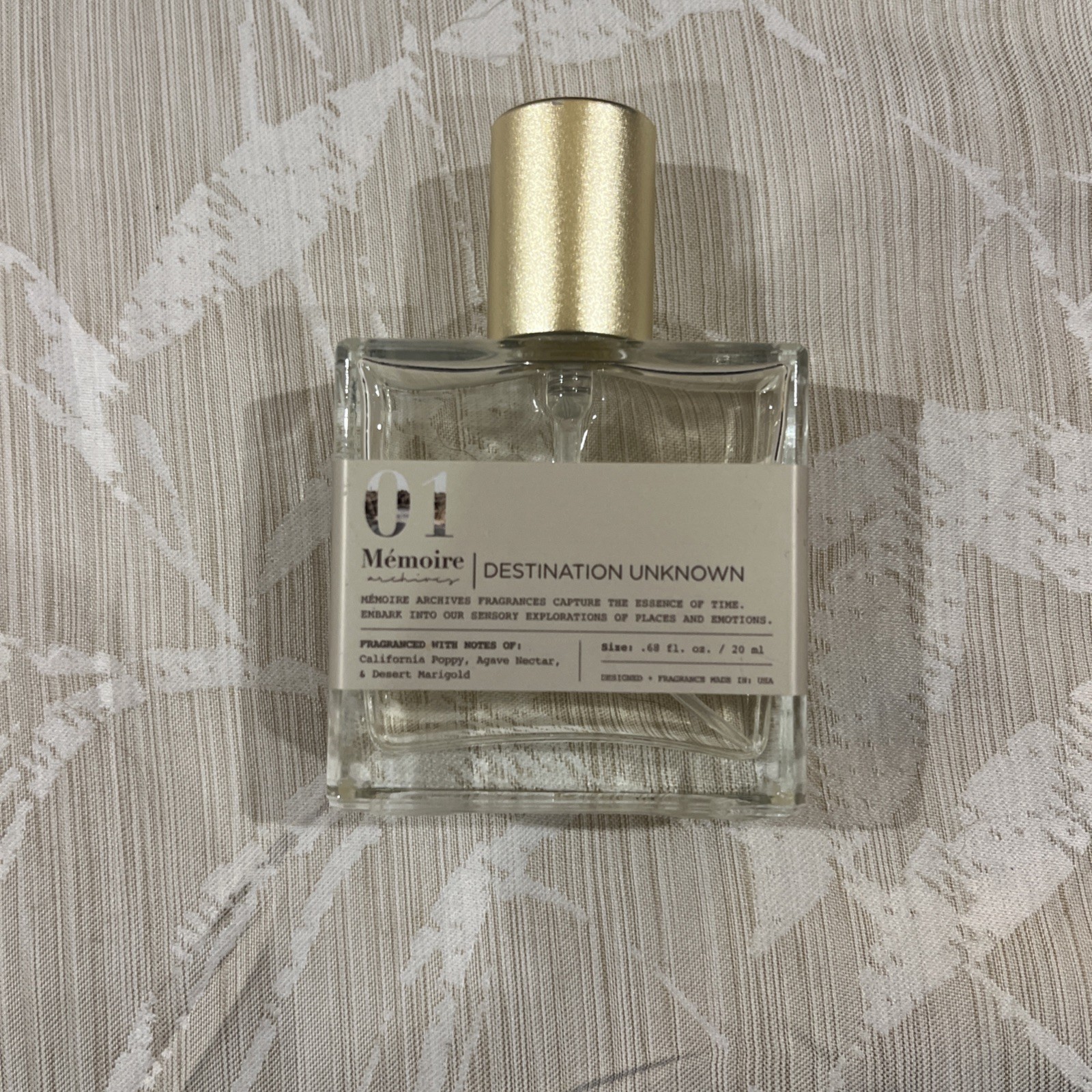 Memoire Archives 01 Destination Unknown Eau de Parfum Fragrance Spray .68 Fl Oz