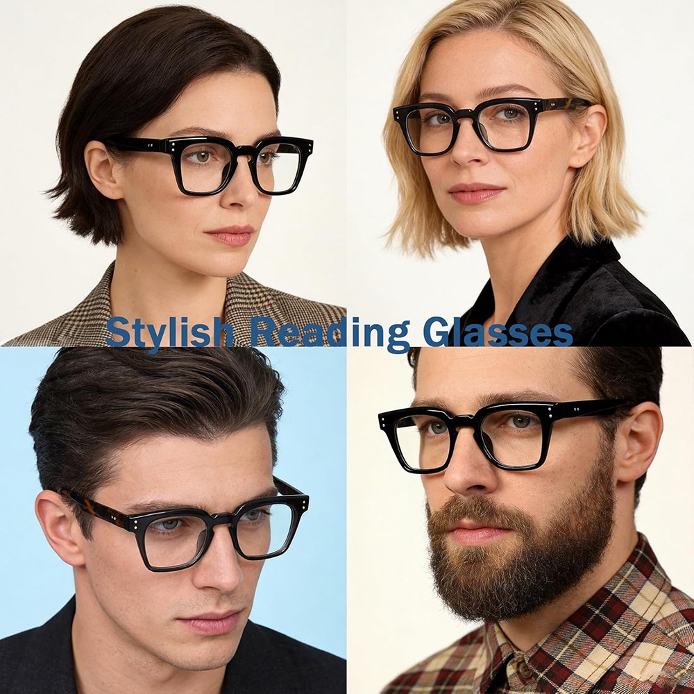 Classic Round Reading Glasses Computer Readers Vintage Anti Blue Light Eyewear