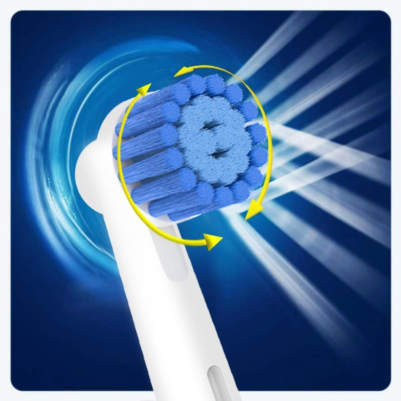 8 Pack Sensitive Gum Care Replacement Brush Heads Compatible with Oral B Braun E