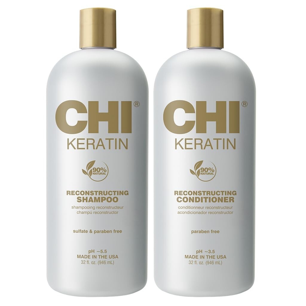 CHI Keratin Reconstructing Shampoo & Conditioner 32 oz Each