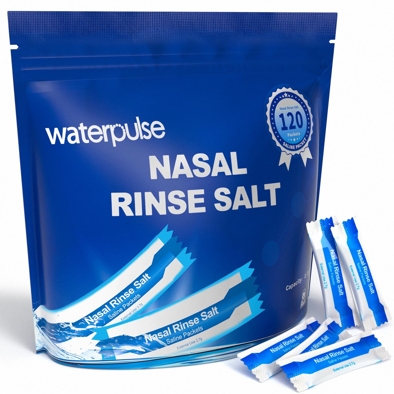 120 Saline Packets,Sinus Rinsing Packets for Neti Pots,Neti Pot Salt Packets …
