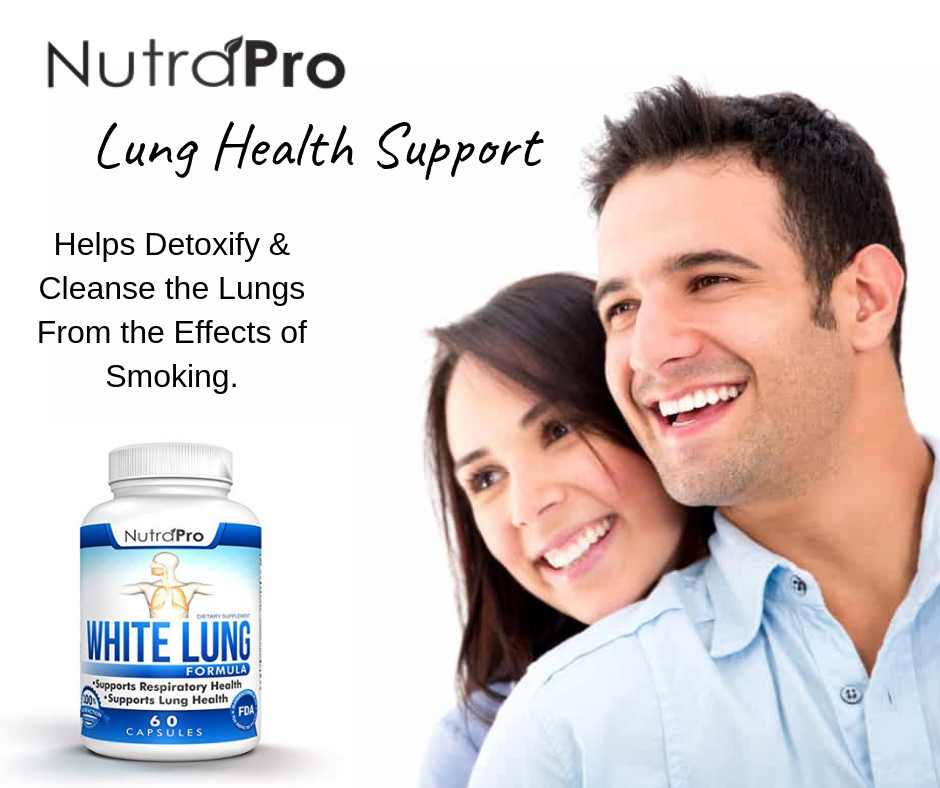 White Lung by NutraPro Lung Cleanse & Detox Respiratory Health Supplement 60 Cap