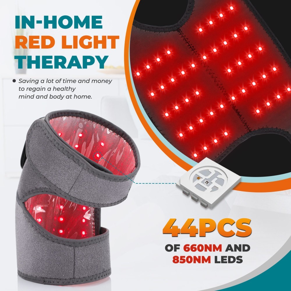 Electric Red Light Therapy Massage Knee Brace Heating Shoulder Pad Pain Relief