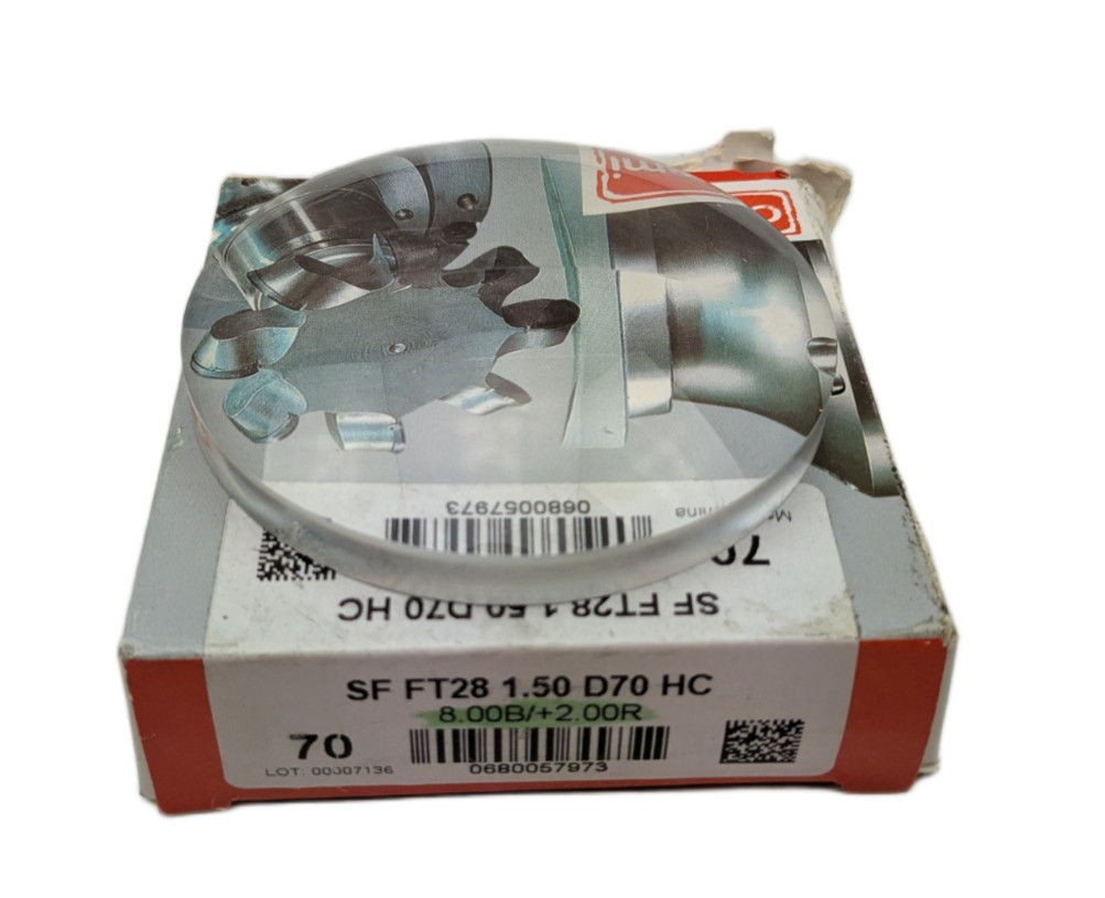 CV Optics SF FT28 1.50 D70 HC 8.00B/+2.00R Flat Top Bifocal Semi-Finished Lens