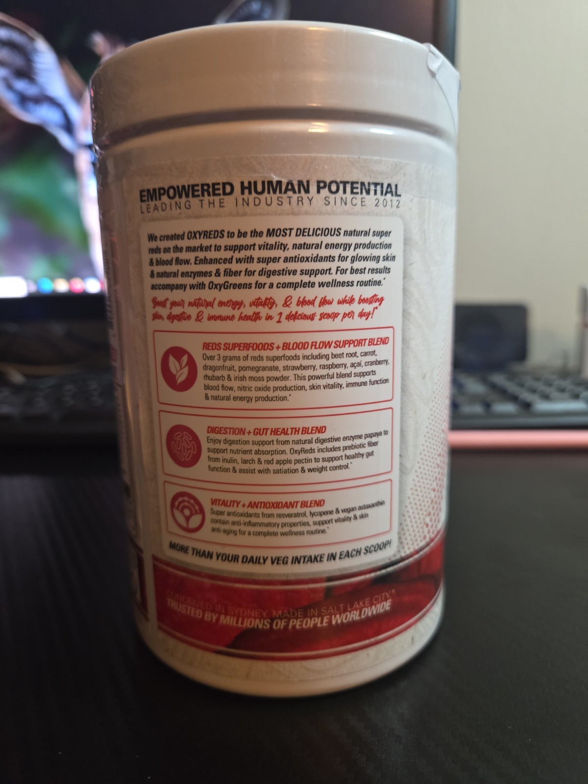 EHPLabs Oxyreds Red Superfoods Forest Berry 8.15oz 30 Servings Exp: 09/27