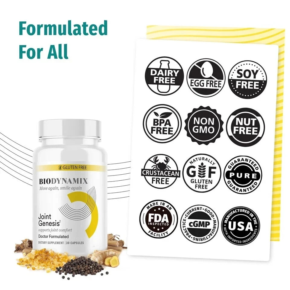 Joint Genesis BioDynamix – Advanced Joint Support Supplement – 30 Capsules