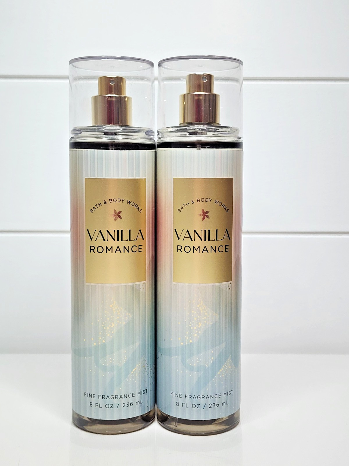 2 of Bath & Body Works VANILLA ROMANCE Fragrance Mist, each 8 FL OZ/236 mL