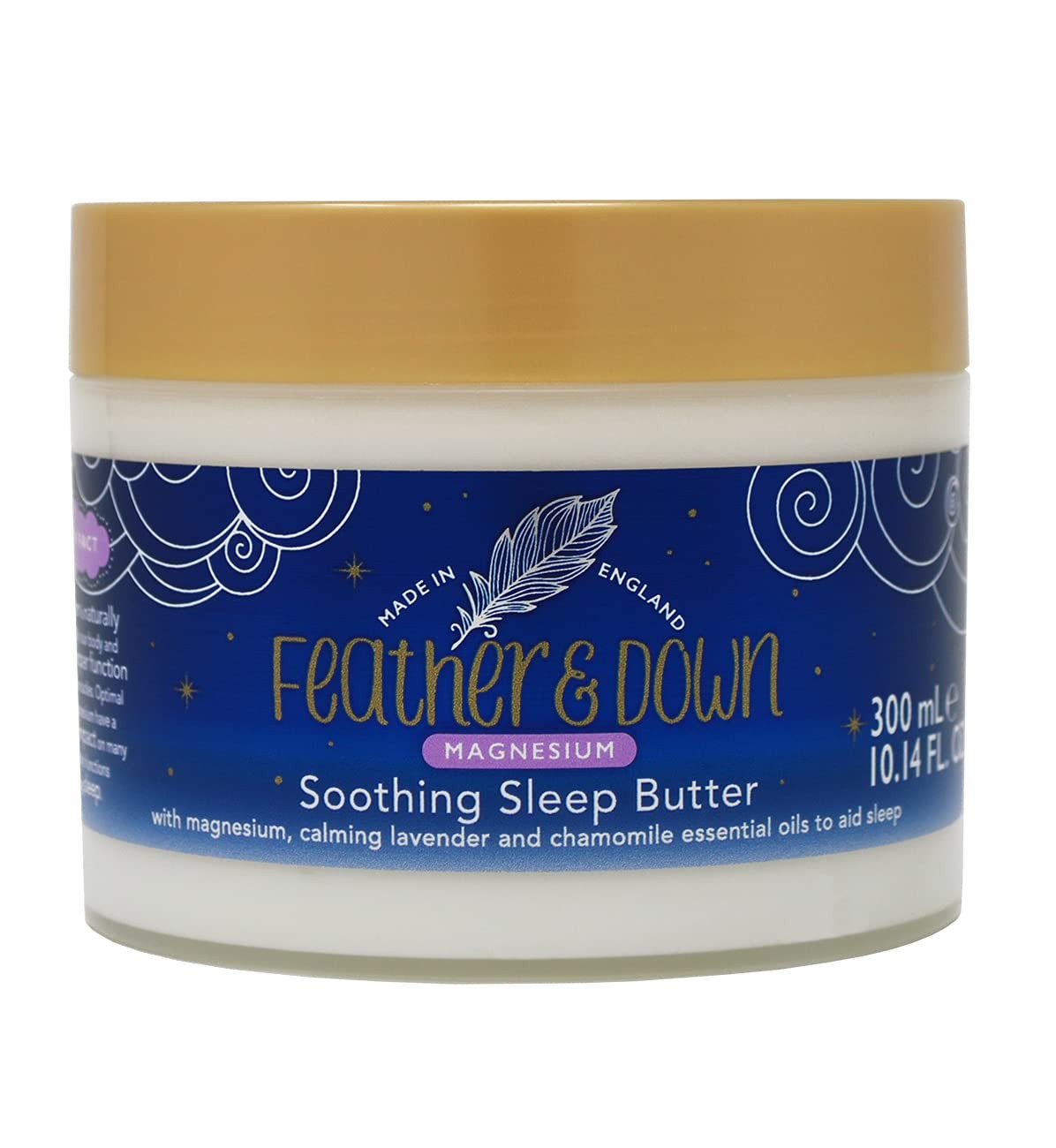 300Ml Magnesium Soothing Sleep Butter, Enriched with Magnesium, Calming Lavender