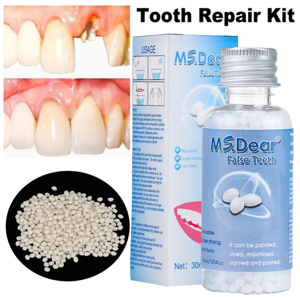 Tooth Repair Kit, Temporary Fake Teeth For Filling The Missing Broken Tooth Gaps