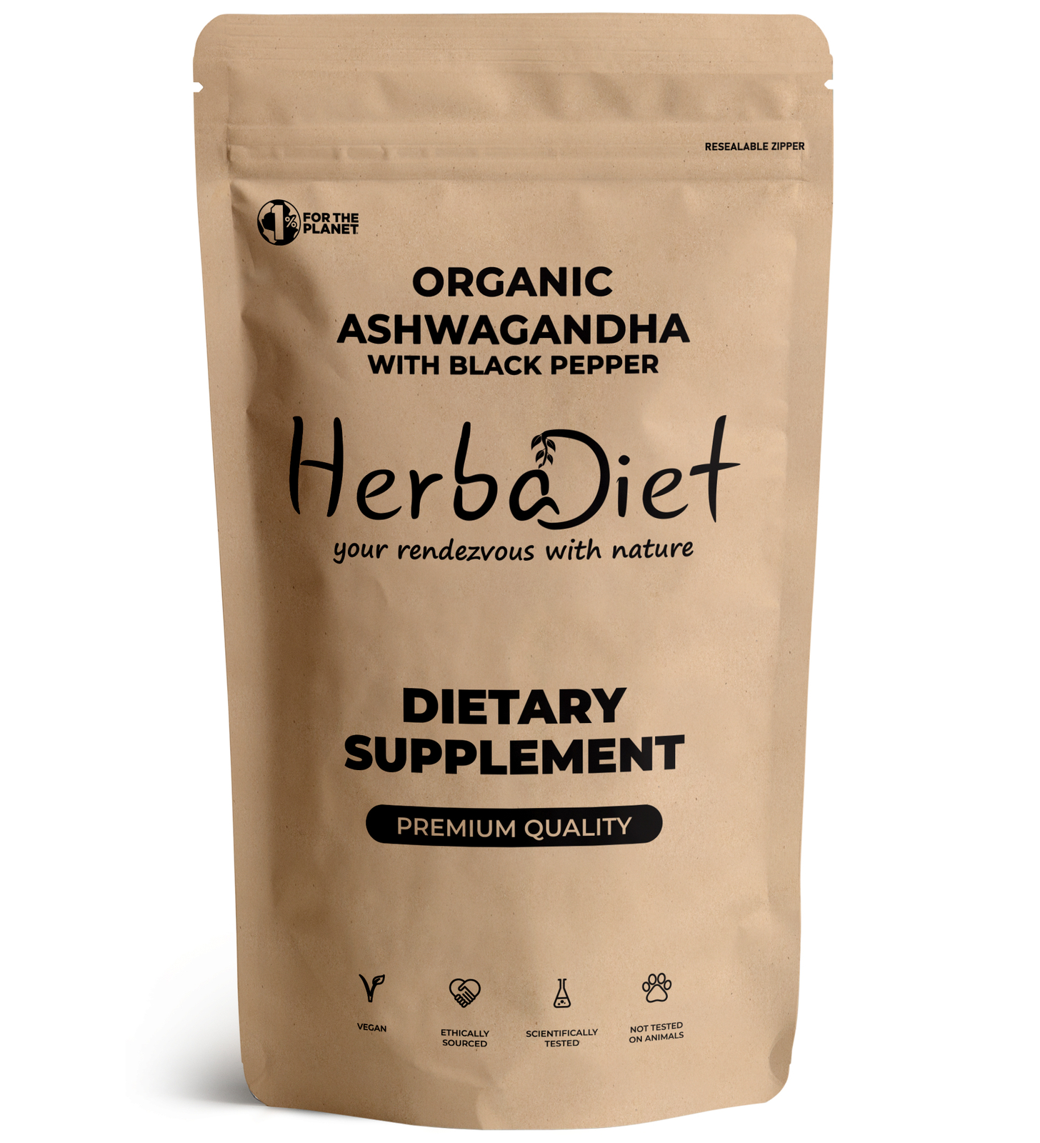 Organic Ashwagandha Root Powder HIGH ABSORPTION Stress Fatigue Anxiety Relief