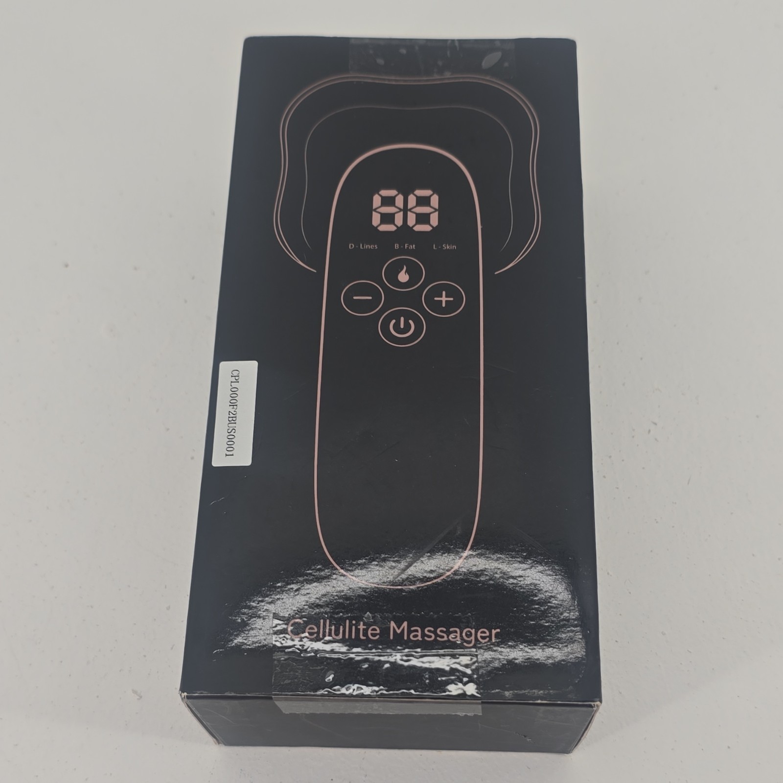F2 Anti-Cellulite Massager Heat Handheld Battery Powered Black 12x8in