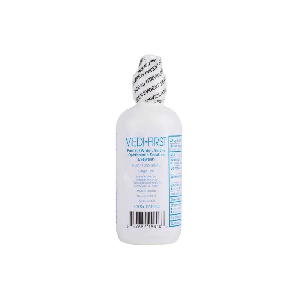 Medi-First Ophthalmic Solution 4 Fl Oz.(118 ml) Eye Wash Bottle – MS55740