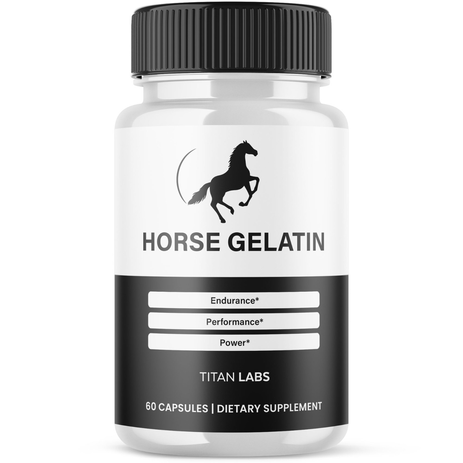 (1 Pack) Horse Gelatin Advanced Male Support Supplement HorseGelatin 60 Capsules
