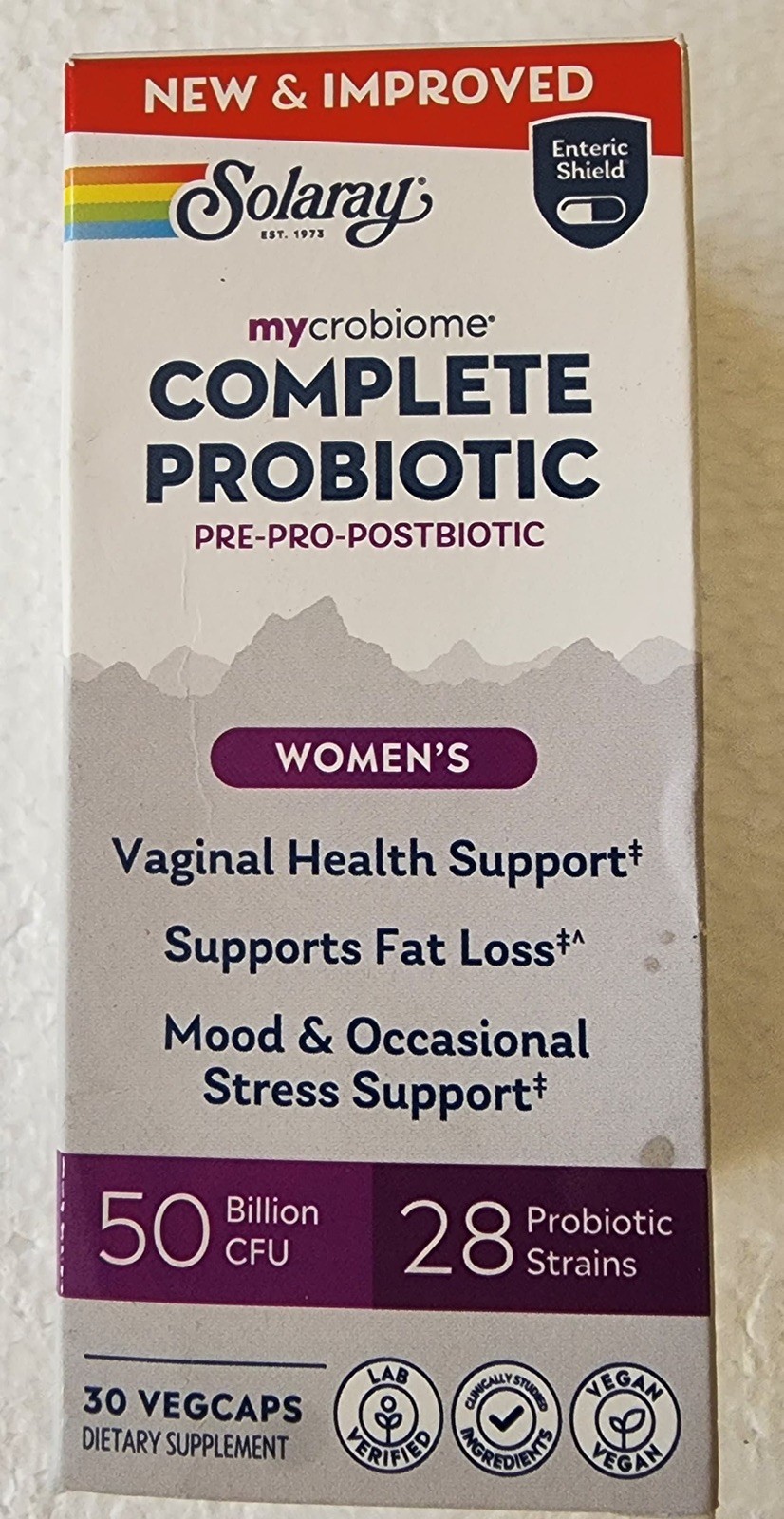 Solaray Complete Probiotic WOMENS FORMULA 50 Billion CFU 30 VegCaps 6/27