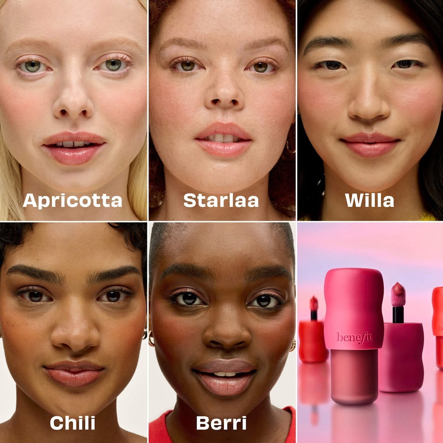 100% Authentic Benefit Cosmetics Play Daze Airy Liquid Blush,5 SHADES,0.2/6 ml