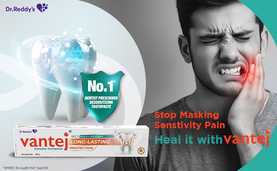 Dr Reddy’s Vantej Toothpaste Advanced Formula Suitable For Sensitive Teeth – 70g
