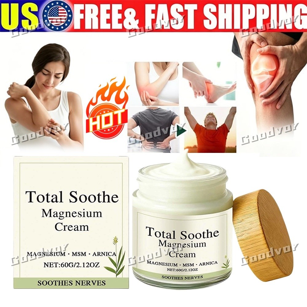 Total Soothe Magnesium Cream – Joint Relief Cream – 60g Daily Body Relief Cream