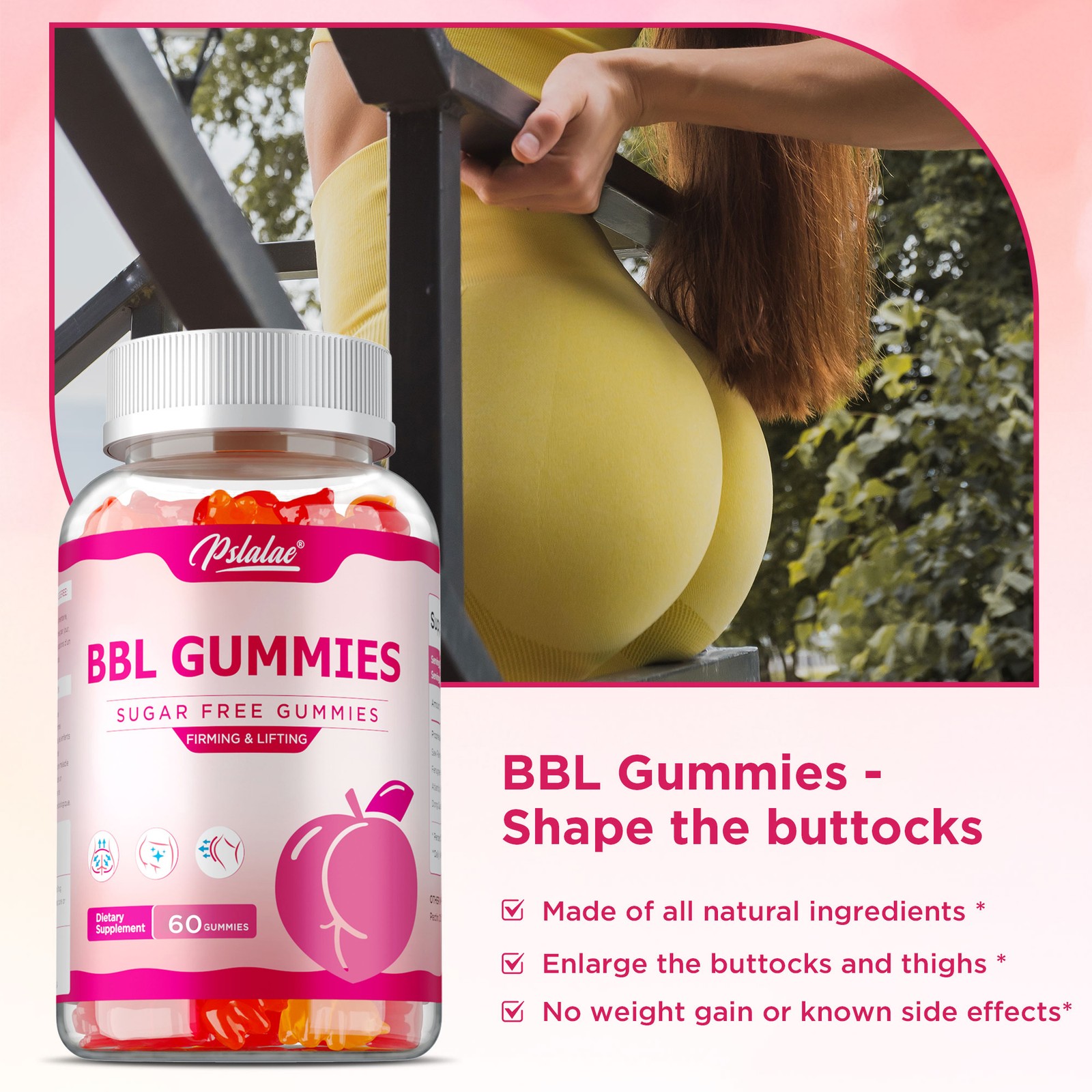 BBL Gummies – Shape Buttocks Curves,Promote Buttocks Growth and Development