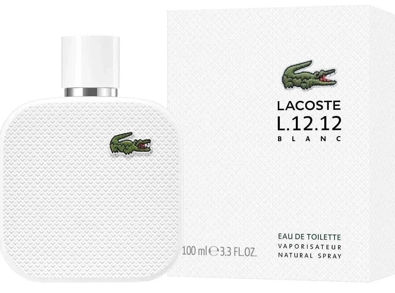 Lacoste L.12.12 Blanc by Lacoste cologne for men EDT 3.3 / 3.4 oz New in Box