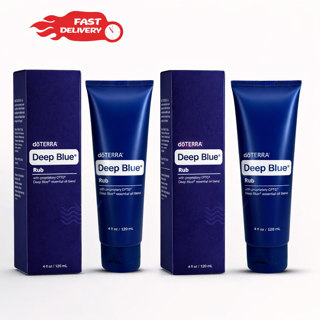 2 PACK DoTERRA Deep Blue doterra Rub Body Cream – 4 oz EXP:02/2027
