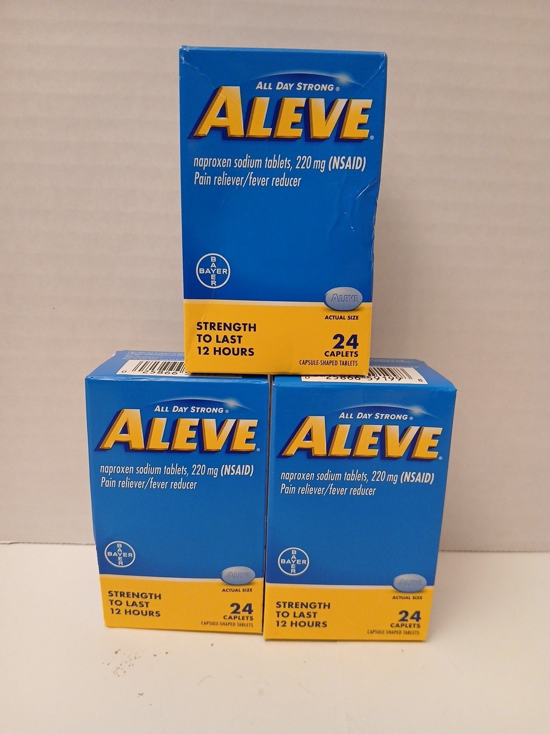 ALEVE 220 MG 72 CAPLETS EXP: 09/2028
