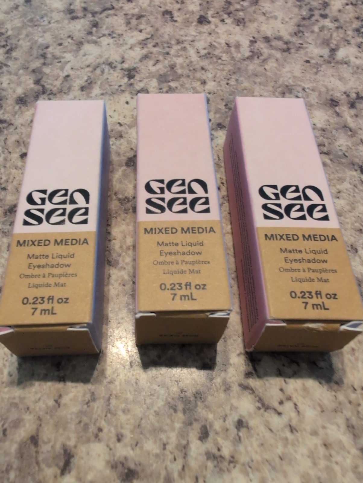 THREE!!!!! Gen See Mixed Media Matte Liquid Eyeshadow Rose Water