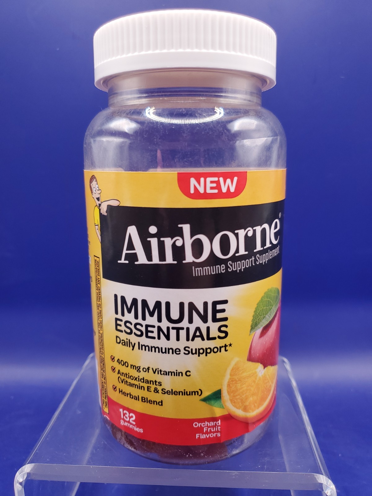 Airborne Immune Essentials Daily Support Orchard Fruit 132Ct Gummies Exp 11/26