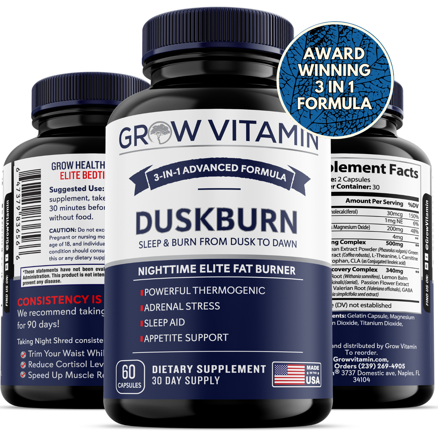 Relaxium Sleep 90 Caps Sleep Aid Get the Best Sleep MADE IN USA