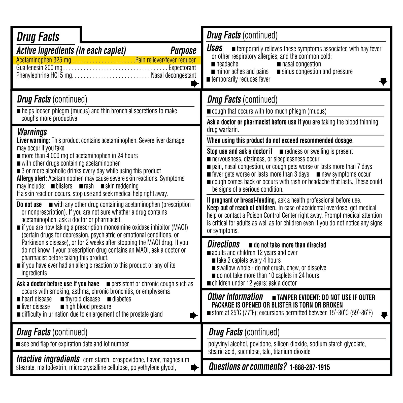 (2 pack) Equate Non-Drowsy Severe Sinus Congestion & Pain Caplets, 24 Count