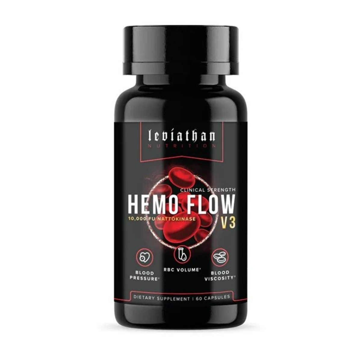 Leviathan Hemo Flow – Nattokinase & Nitric Oxide for Blood Flow & BP Support