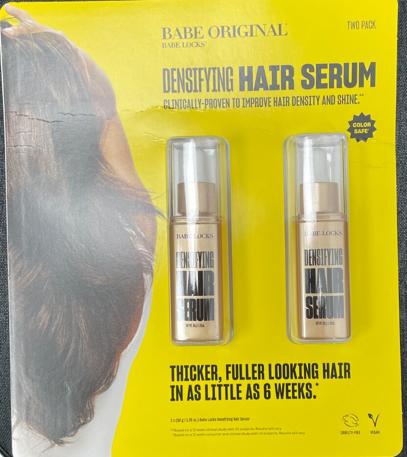 Babe Original Locks Densifying Hair Serum 2 Bottles 2 x 1.76 Oz 50g New Sealed