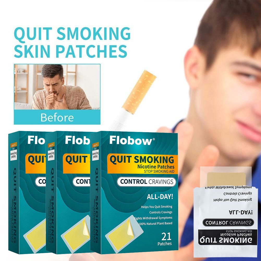63 Patches Nicotine Patches Stop Smoking Aid Steps 1 to Quit Smoking Patch 21mg