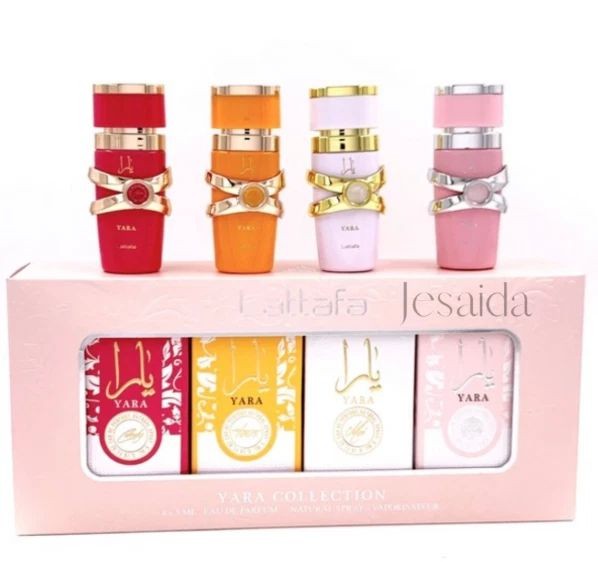Lattafa Yara Collection EDP For Women 0.17 Fl Oz x 4
