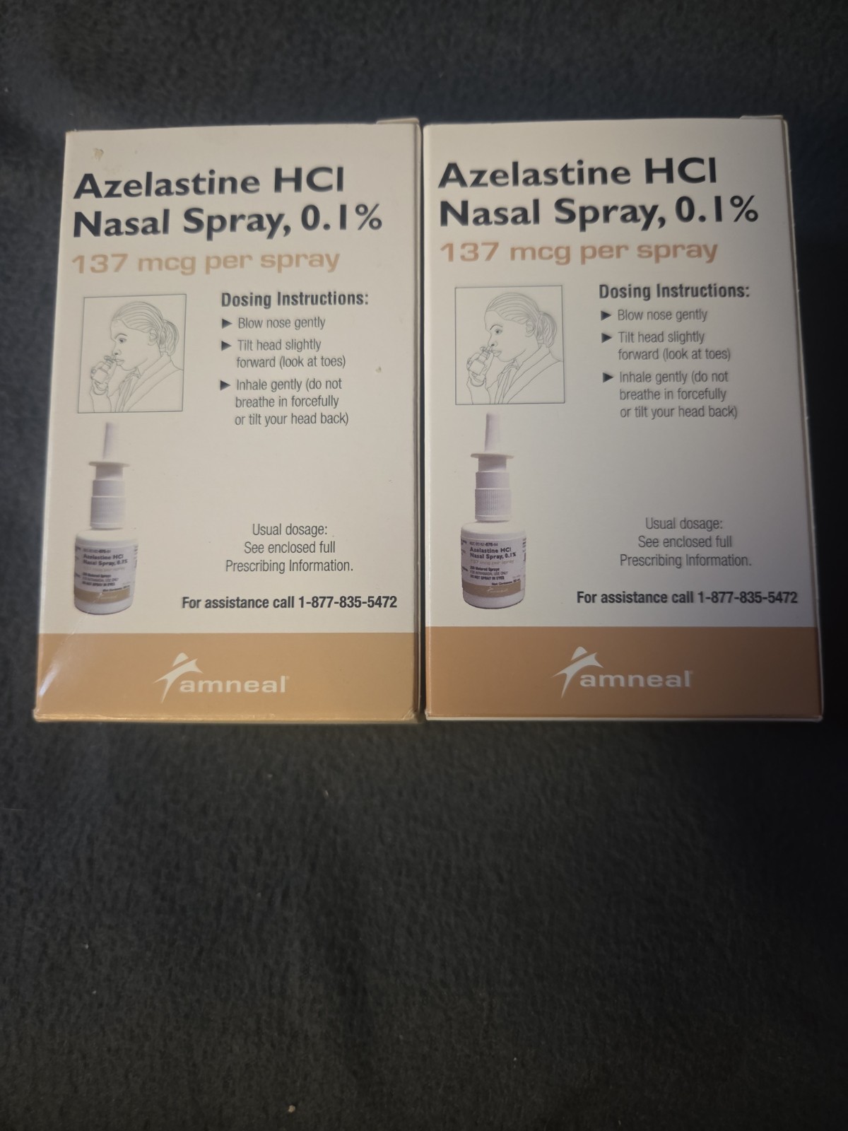 New Sealed Azelastin3 Allergy Relief Nasal Spray Set Of 2 Exp. 09/2026