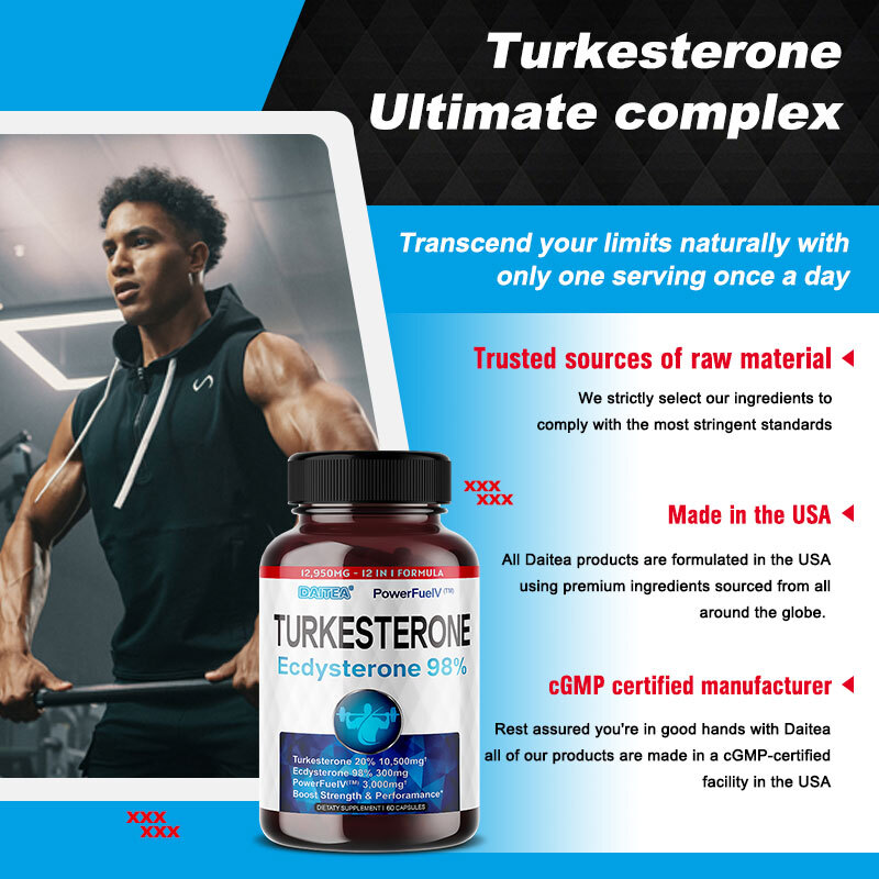 Turkesterone Supplement (Max Purity 98% Extract) Boost endurance and stamina