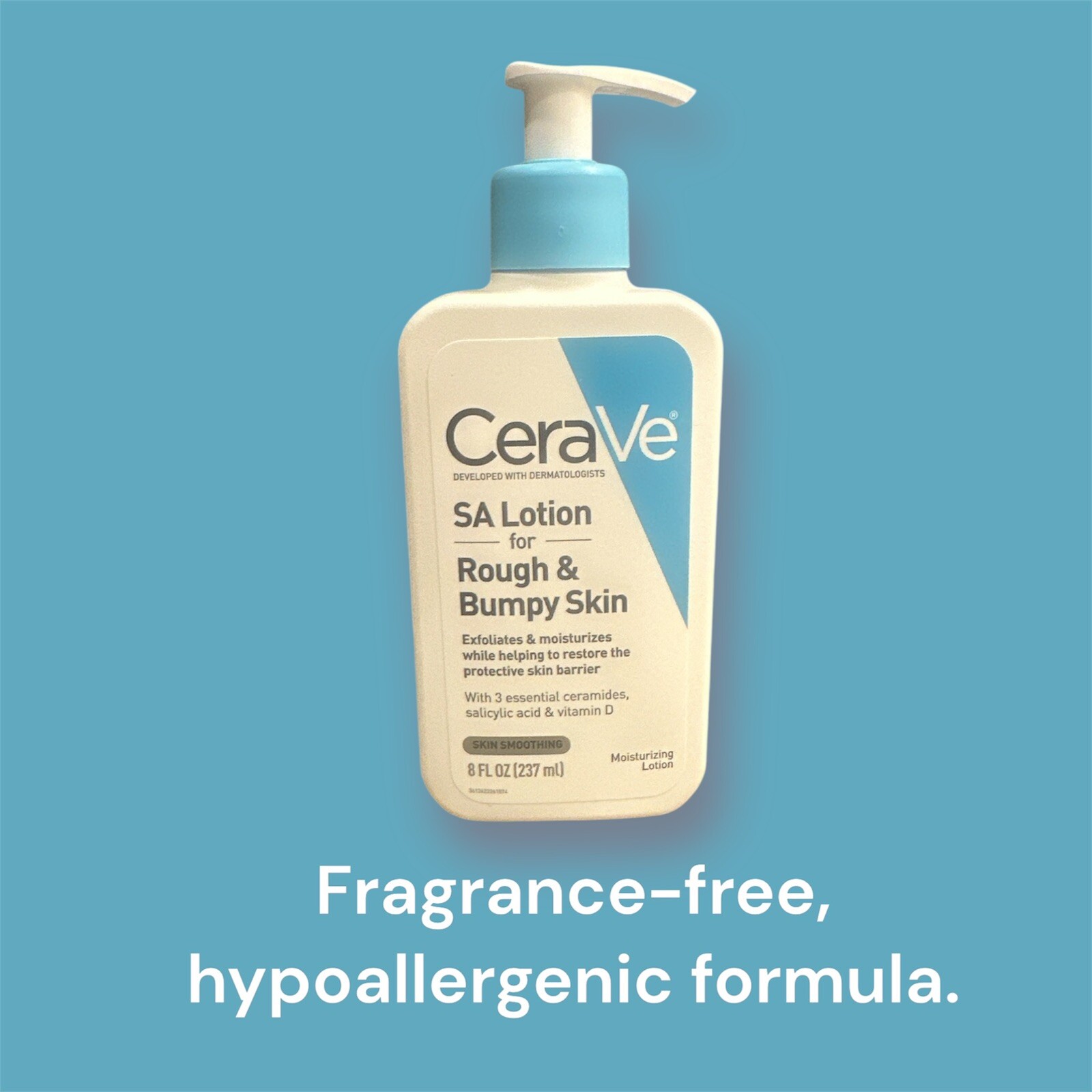 CeraVe SA LOTION for Rough & Bumpy Skin-With 3 Essential Ceramides. 8.Oz NEW!!!