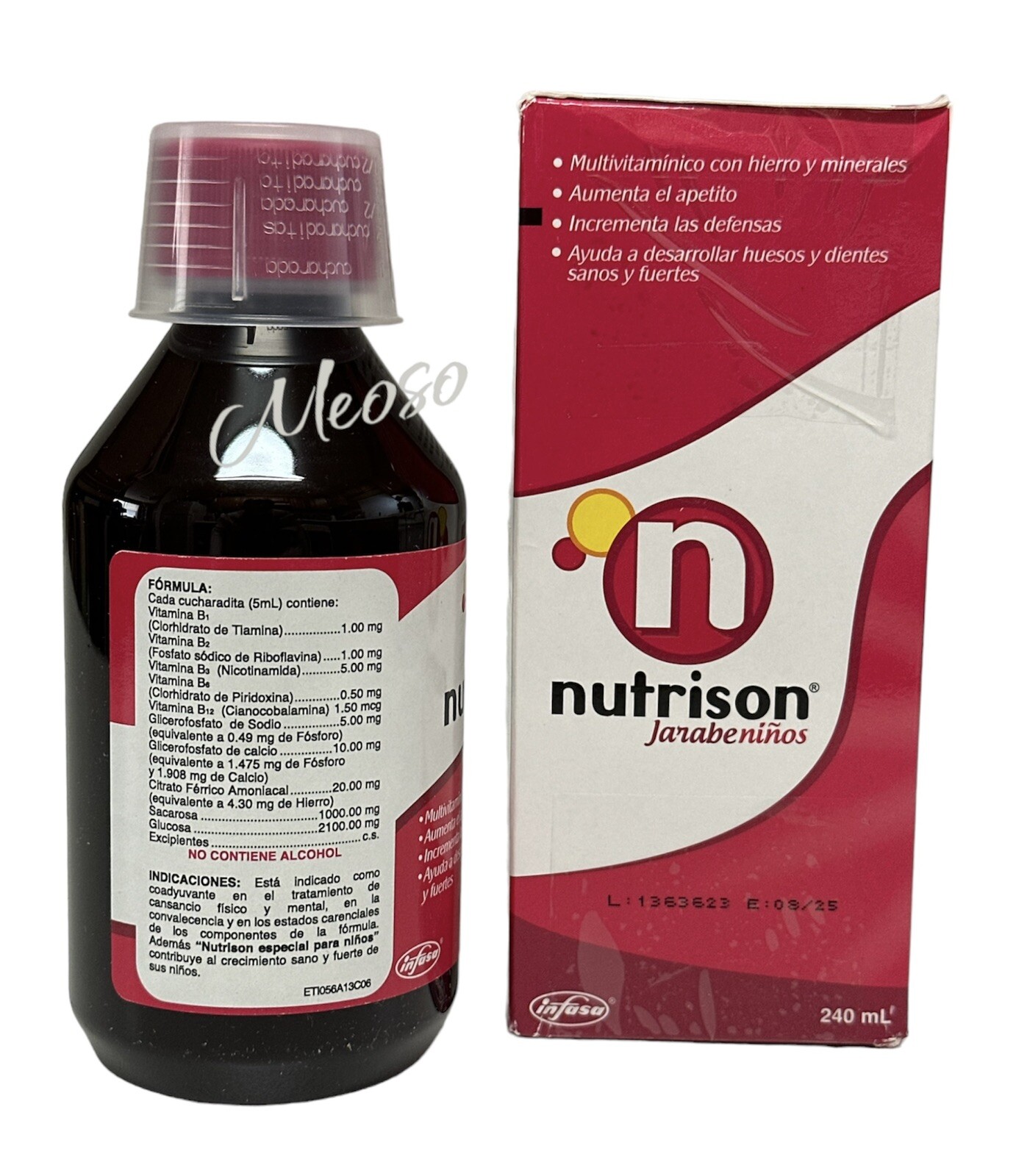 Nutrison Syrup kid increases appetite IRON, COMPLEX B, CALCIUM Vitamin & MINERAL