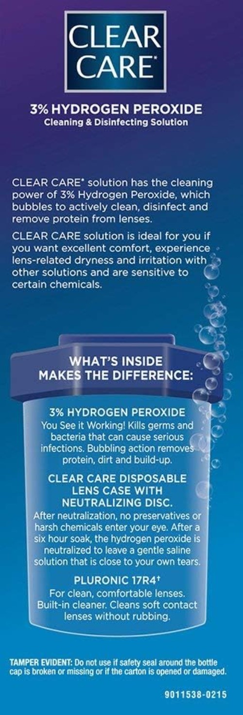 Bubbling Action Cleaning Solution for Contact Lenses 12 Ounce Twin Pack