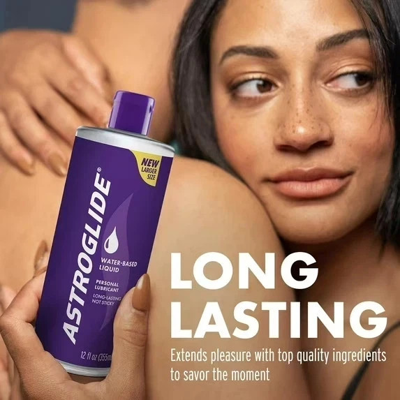 Astroglide Liquid, Water Based Personal Lubricant, Condom Compatible Lube 12oz