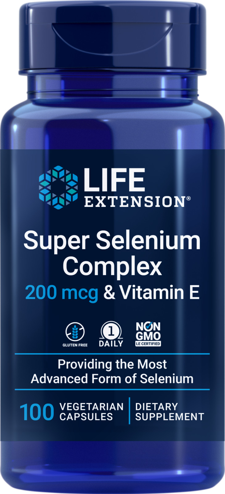 Super Selenium Complex – 200 mcg & Vitamin E – 100 Veggie Caps Life Extension
