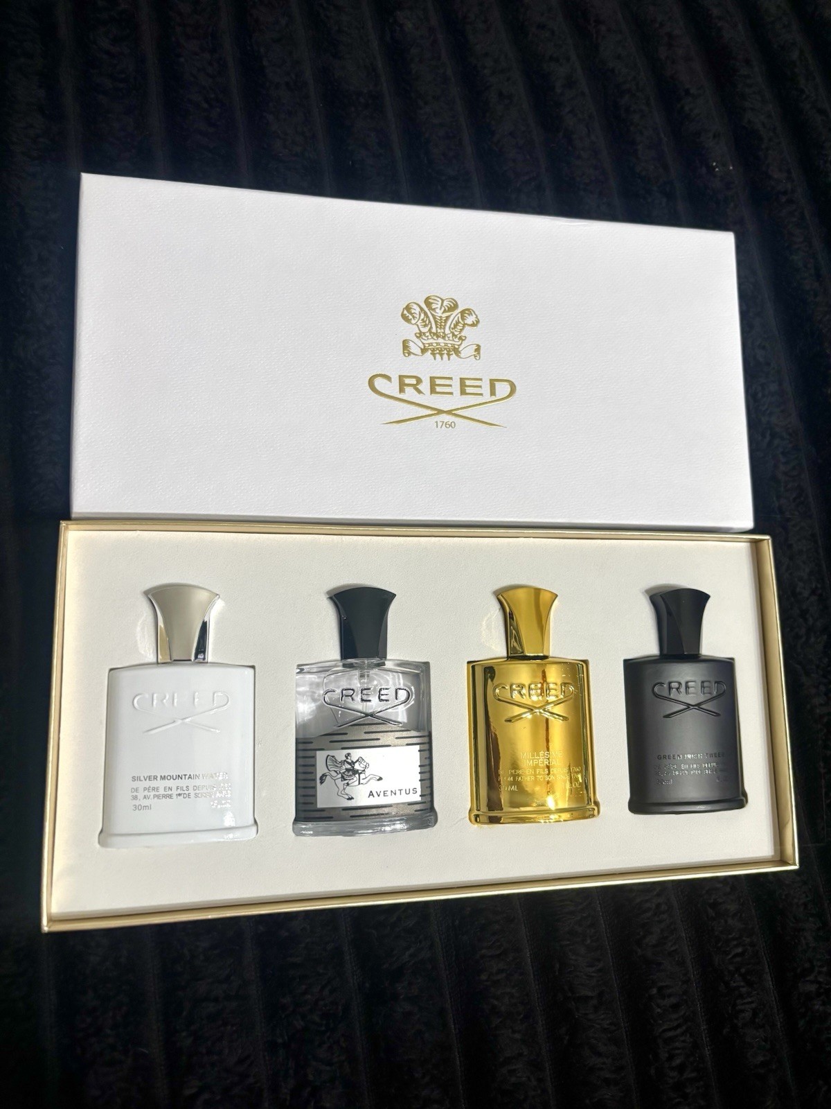 Creed 4 Piece Gift Set For Men New In Box 30ML Per Bottle Full