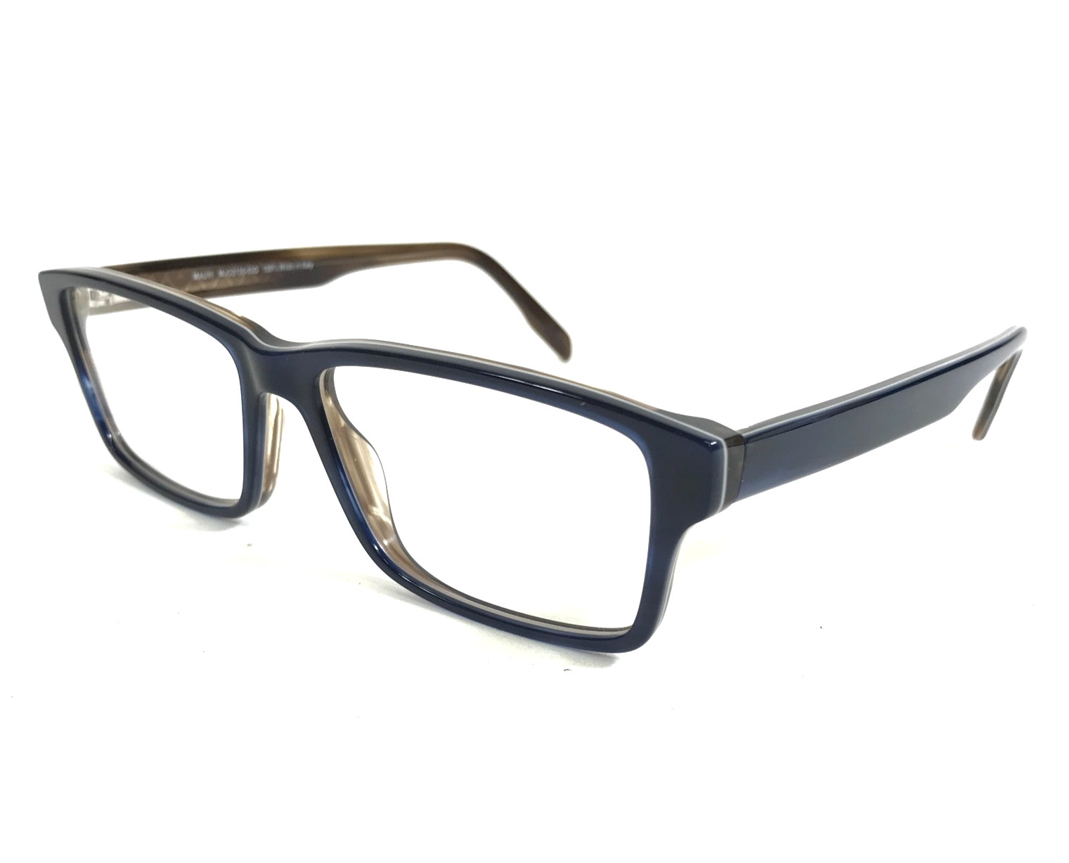 Maui Jim Eyeglasses Frames MJO2120-03G Blue on Brown Rectangle 57-17-145