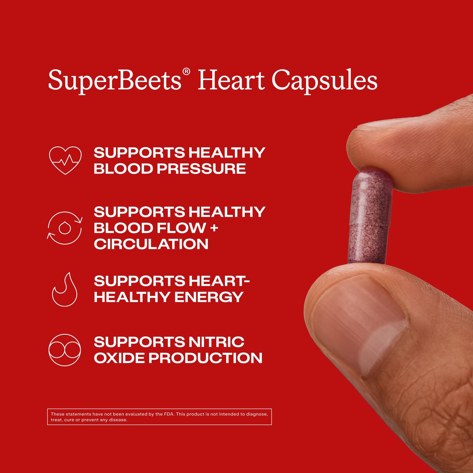 Humann SuperBeets Beet Root Capsules Quick Release 90 Count (Pack of 1)