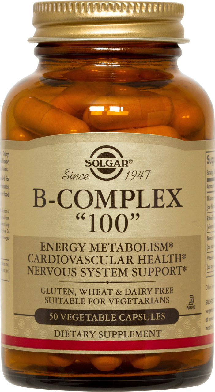 Solgar B-Complex “100” 50 Vegetable Capsules