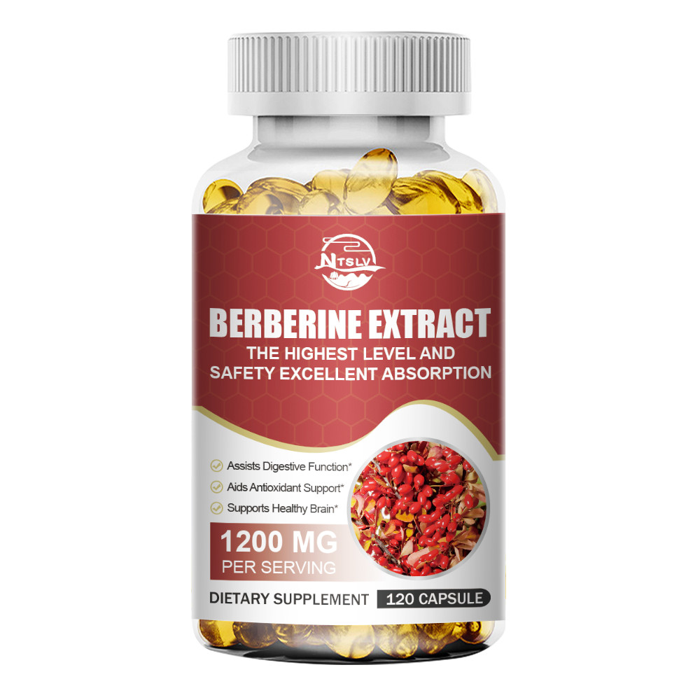Berberine Extract 120 Capsules Antioxidant Digestive Brain Health Support
