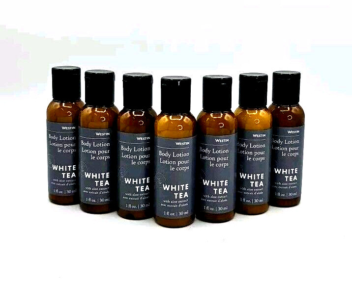 7 Pack Westin Body Lotions White Tea 1oz/30ml Each Travel Size (7oz/210ml Total)